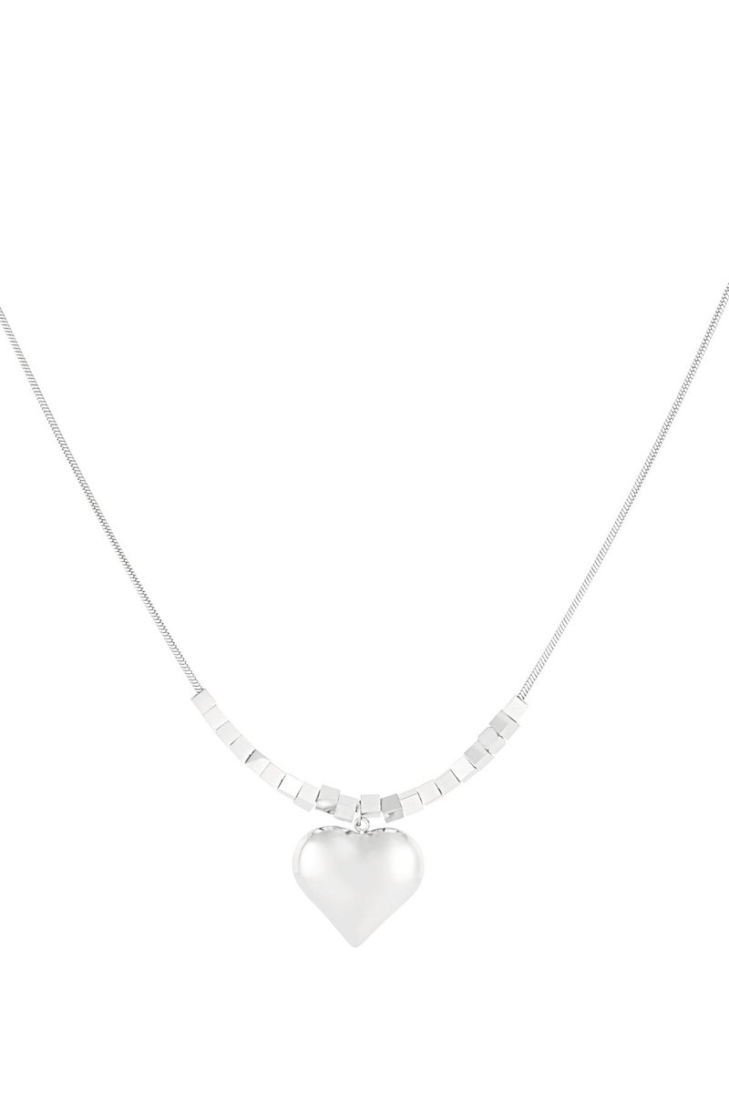 trendy heart ketting