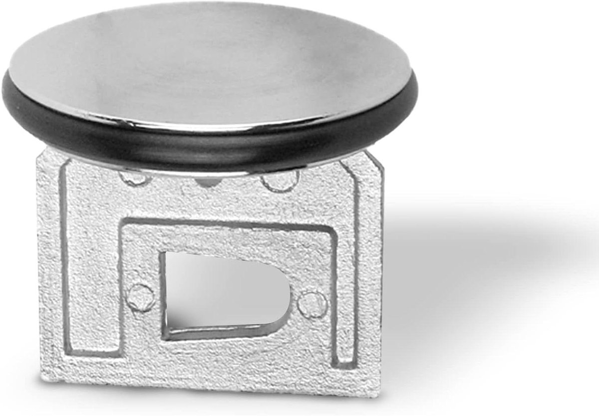 Afvoer Plunjer - Ventielstop Gootsteen - Waterstroom Regelen - Inclusief O-ring - 3 inch - Zilver