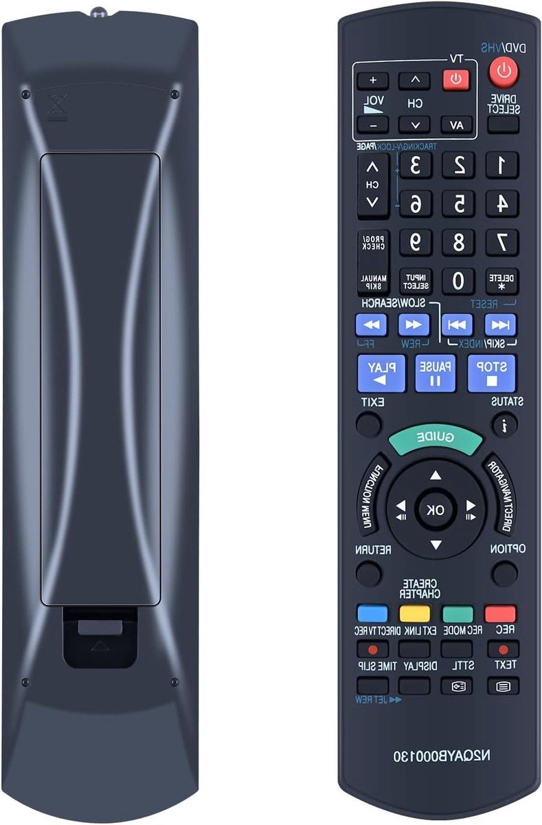 Afstandsbediening DVD Recorder - Universele Controller - TV Bediening - Directe Werking - 10 Meter Bereik - Zwart