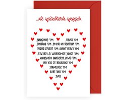 CENTRAL 23 Gelukkige verjaardag echtgenoot kaarten van vrouw - naar mijn minnaar, mijn soulmate, reisbuddy - vriendje verjaardagskaarten - lieve vriendin verjaardagskaart - hartengeschenken - komen