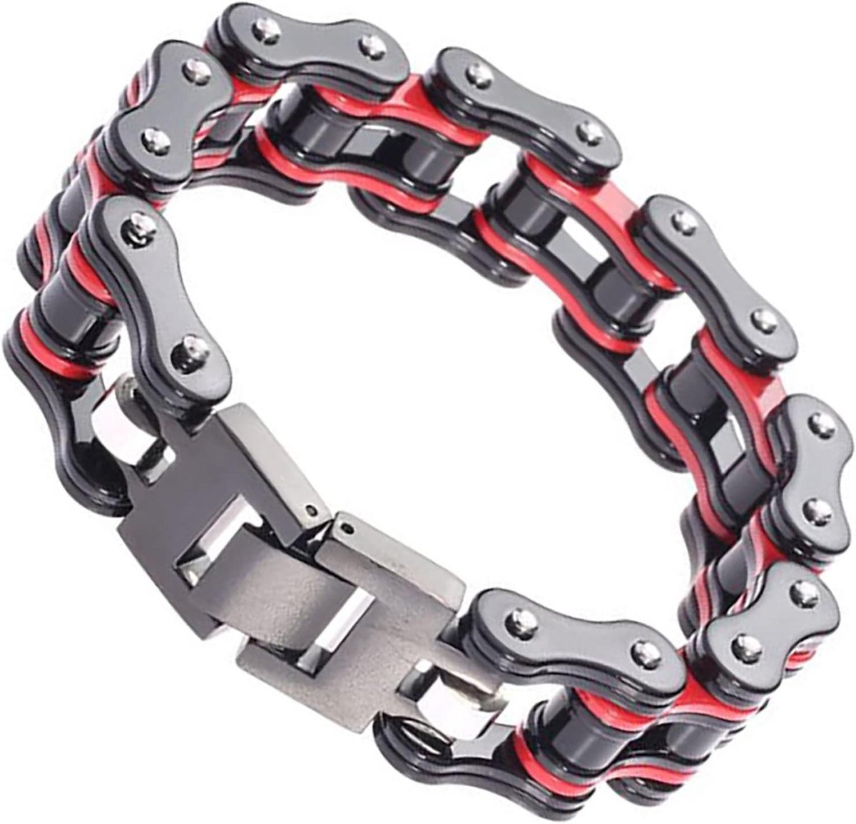 Heren Armband - Motorfiets Ketting - Dagelijks Gebruik - Roestvrij Staal - Niet Gespecificeerd - Zilverkleurig