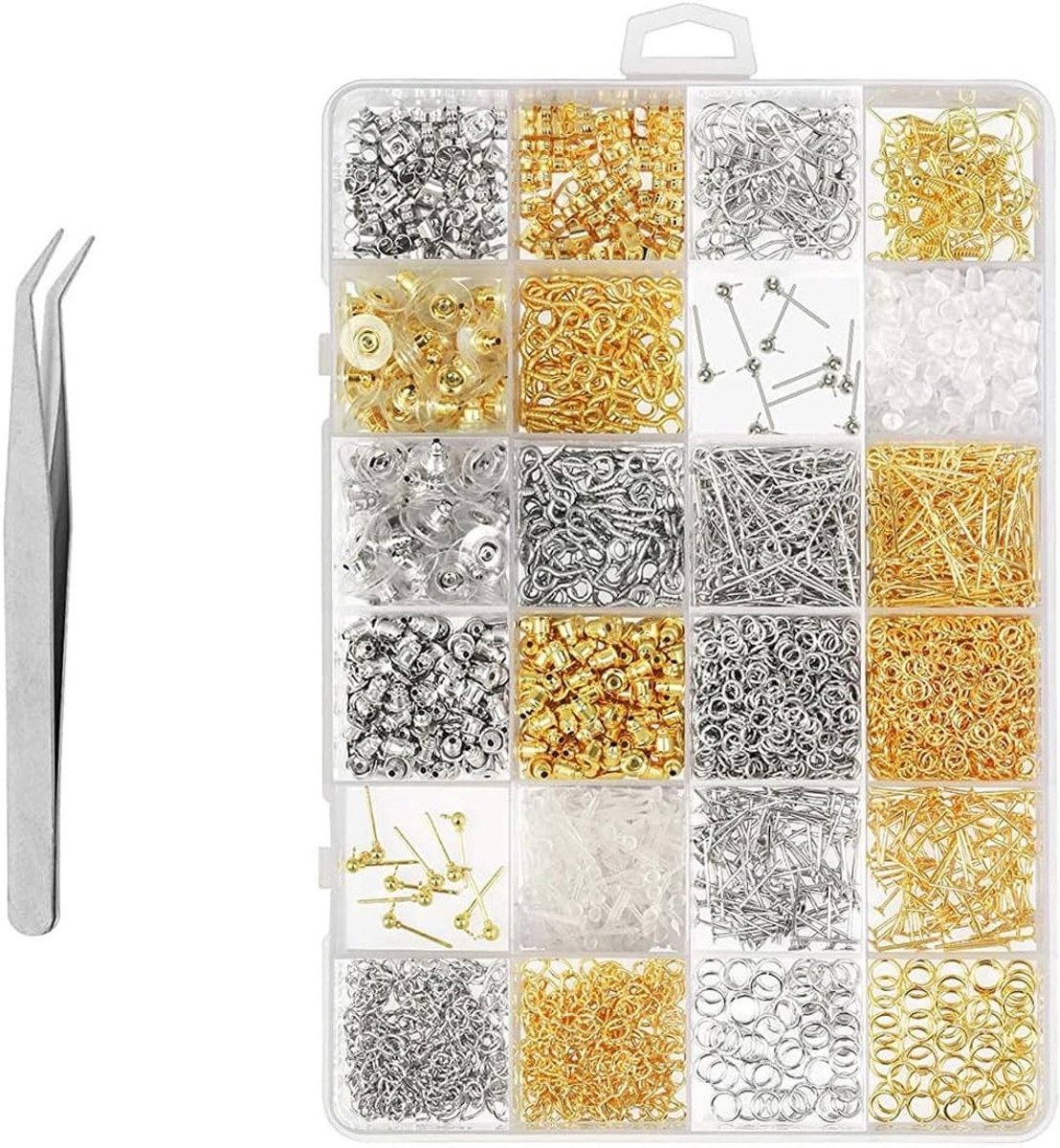 Set voor het Maken van Oorbellen, DIY Oorbellen Accessoires, Beads en Sieraden Creatie, 2 Kleuren beschikbaar