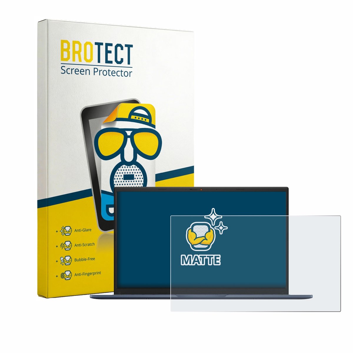 BROTECT - Screenprotector voor ASUS Vivobook 15 F1504 - Folie Beschermfolie matte