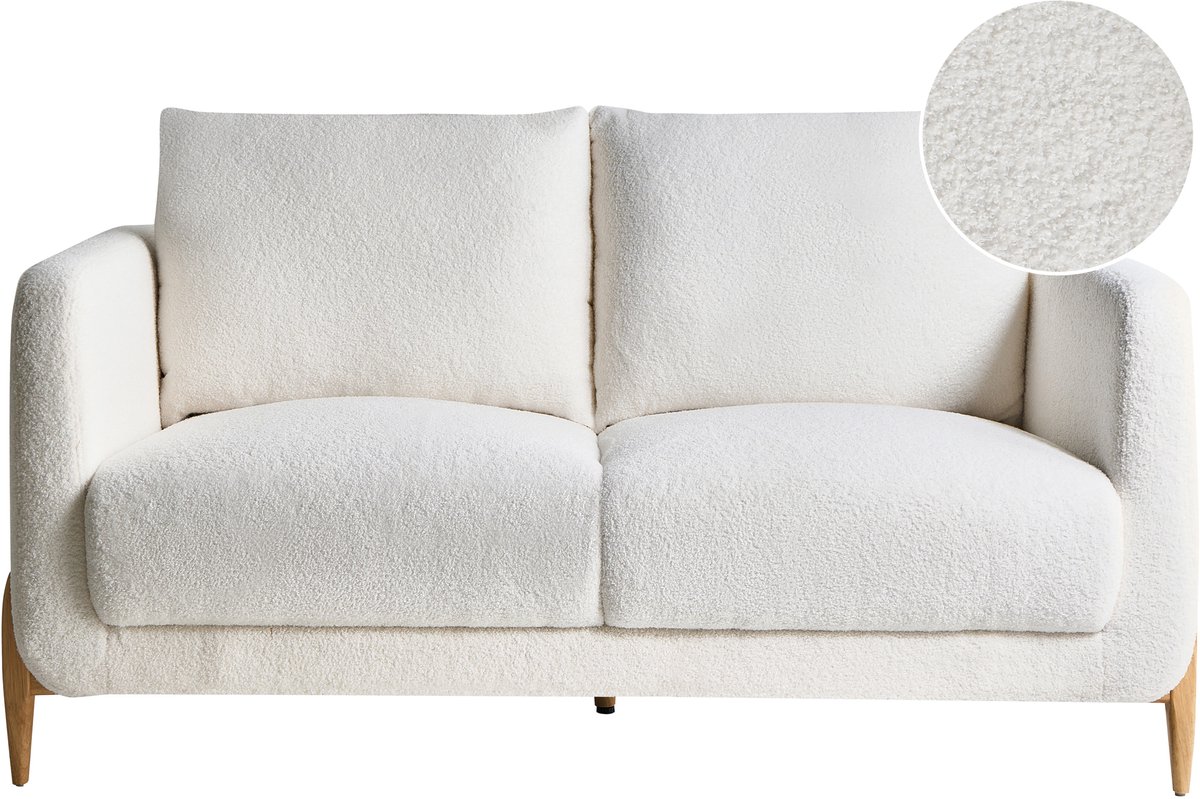 GIMO - Tweezitsbank - Wit - Bouclé