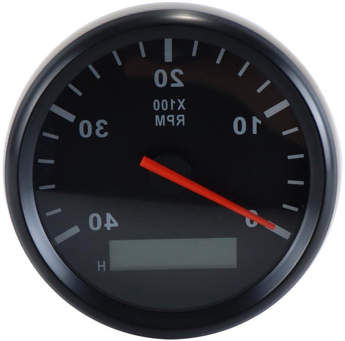 Toerenteller Diesel Benzinemotor - Snelheidsmeter Motor - Motoren Monitoren - IP67 Waterdicht - 85 mm - Zwart