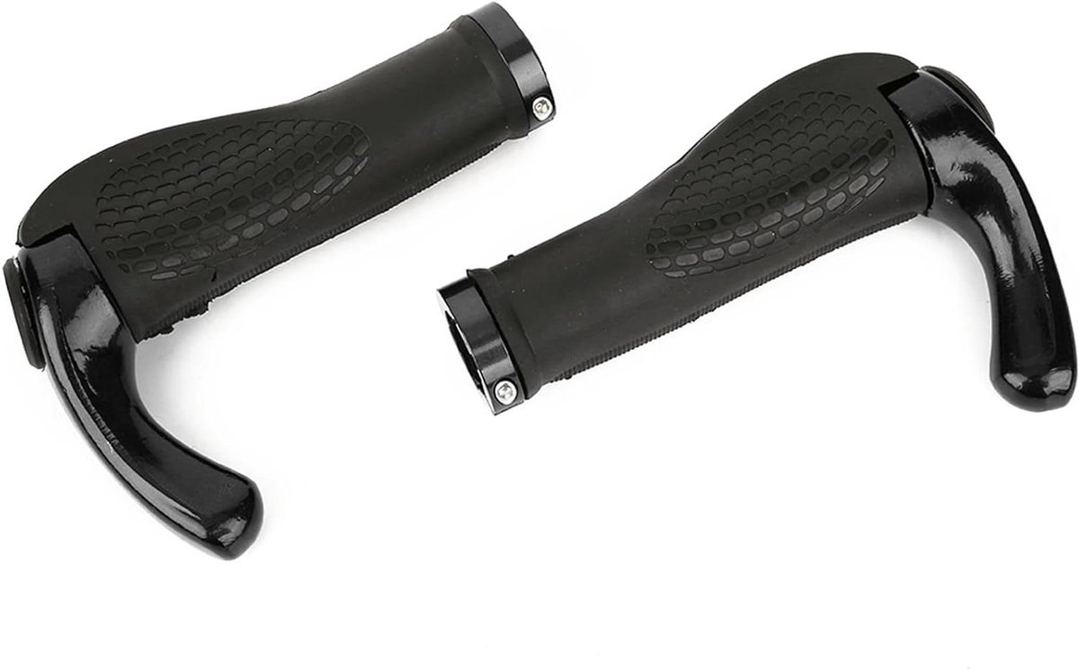Stuurhoezen Set - Fiets Handvatten - Comfortabel Fietsen - Ergonomisch Ontwerp - 22.2mm Diameter - Zwart