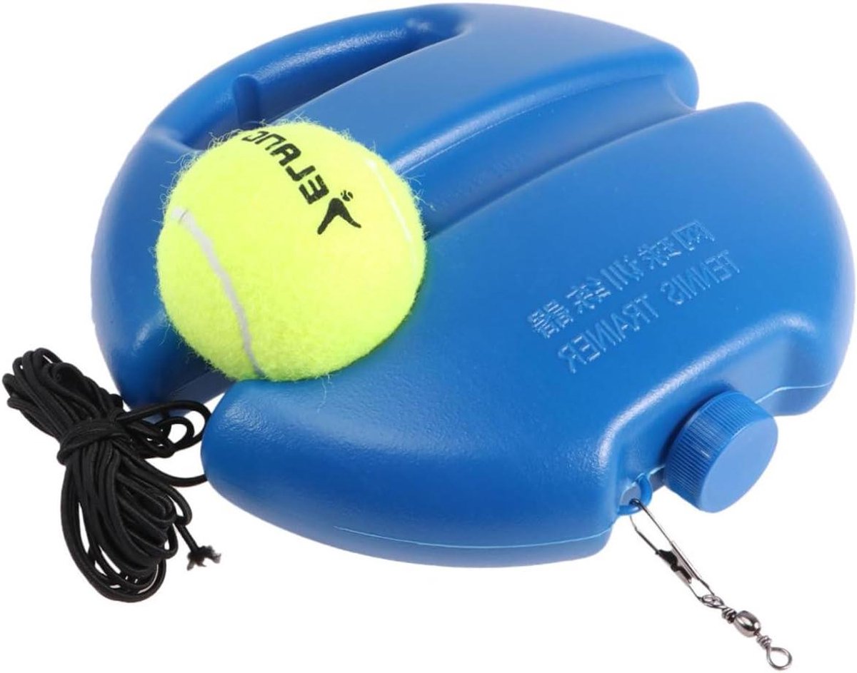 Tennistrainer Set - Sport Trainingshulp - Tennis Oefenen - Antislip Basis - 21 x 21 x 5 cm - Blauw