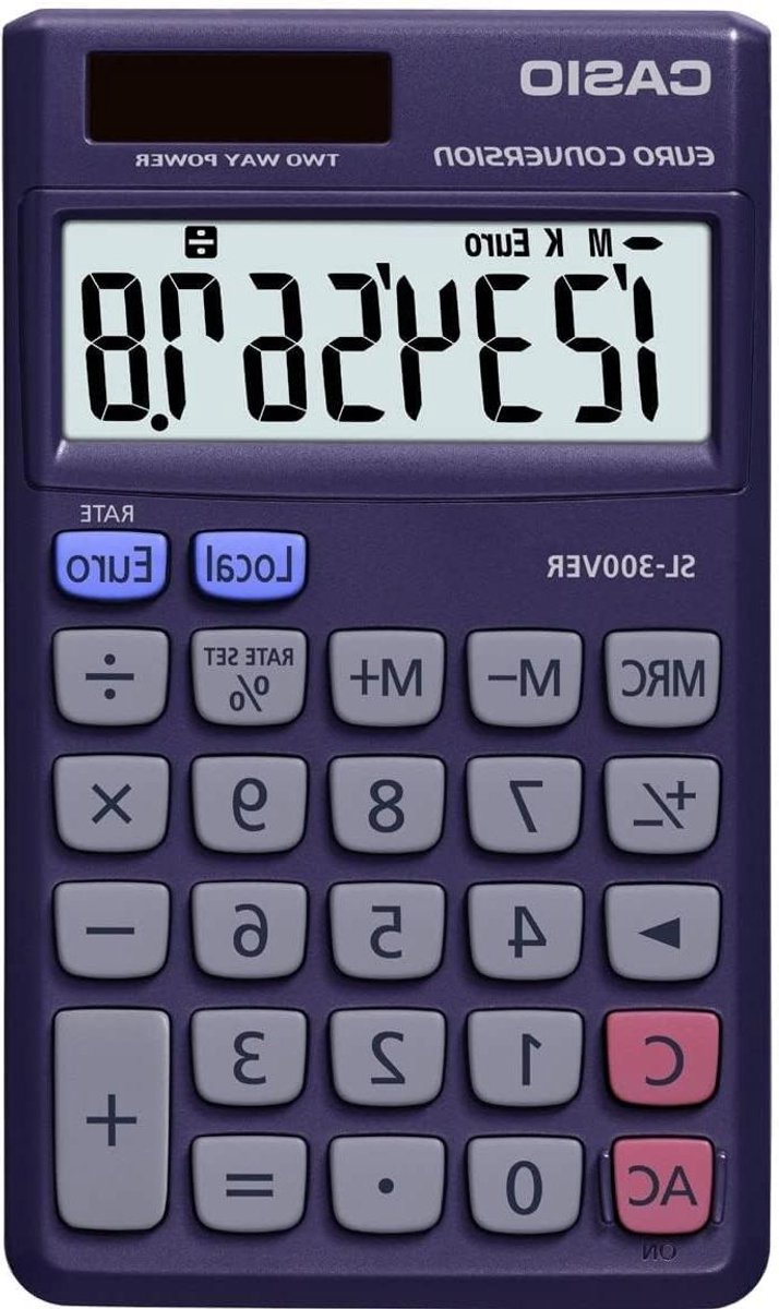 Rekenmachine Pocket - Zakrekenmachine Basis - Snelle Berekeningen - Compact Ontwerp - 100 Gram - Blauw