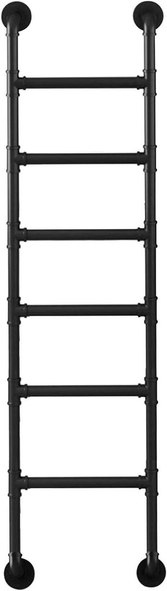 Noodladder - Vluchtladder - Veilig vluchten - Stevig ijzer - 100-300 cm - Zwart