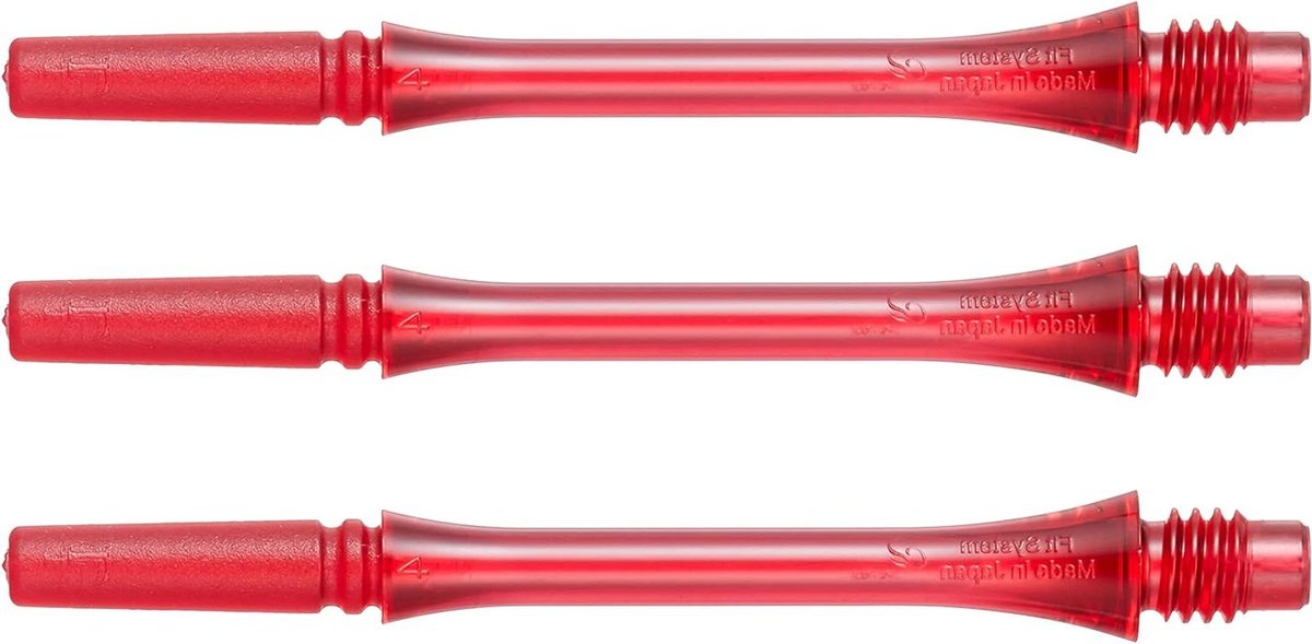 Darts Shafts - Vlieg Assen - Precisie Werpen - Golf Fitting - 95 cm - Licht Rood