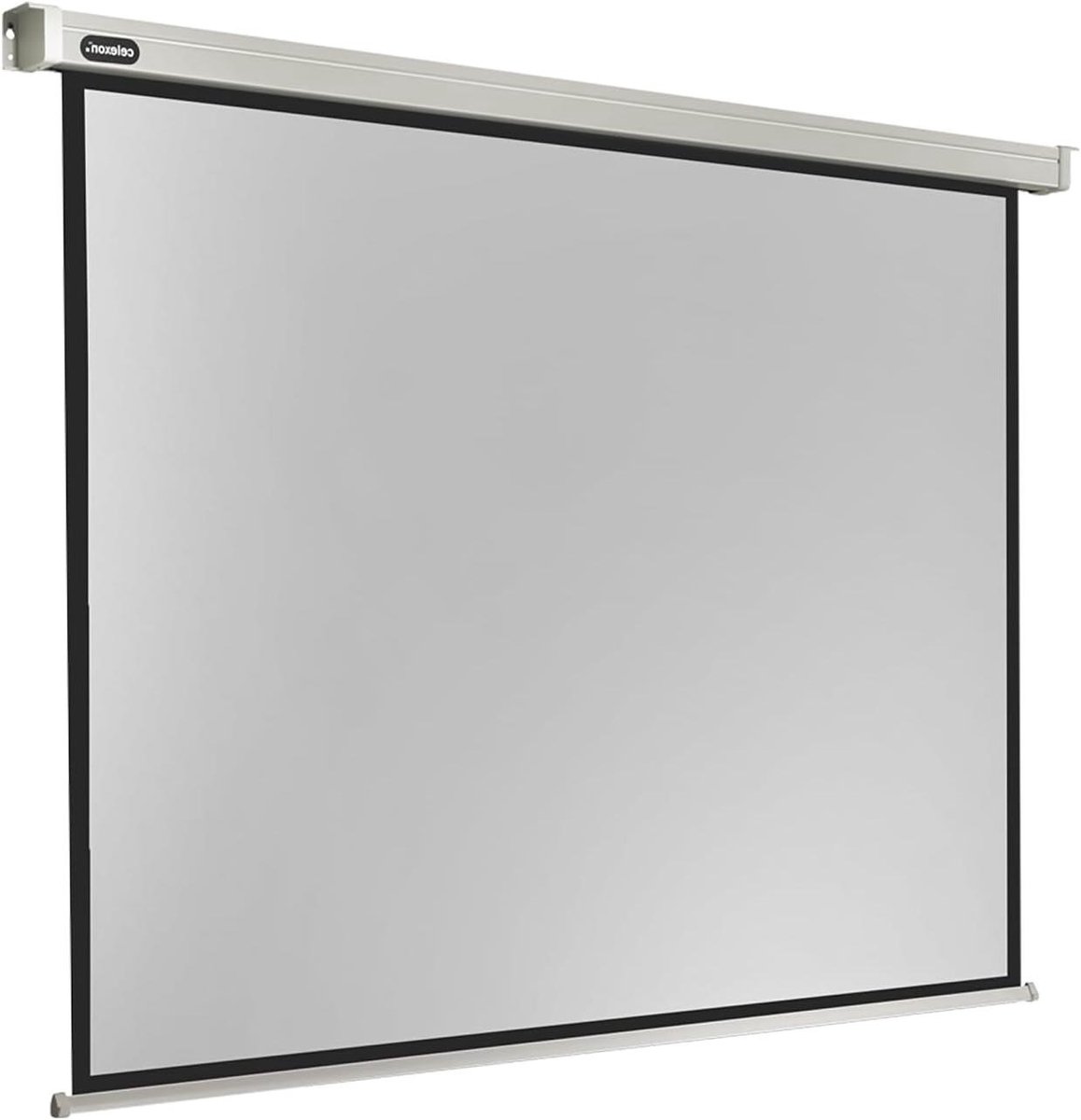 Elektrisch Projectiescherm - Rolbaar Doek - Thuisbioscoop Presentaties - Met Afstandsbediening - 200 x 150 cm - Wit
