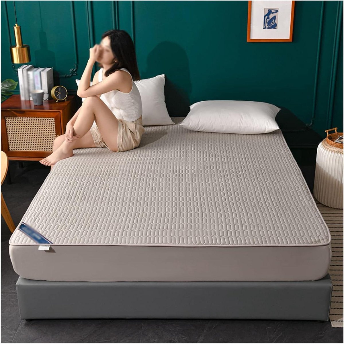 Matras Topper - Matrashoes Beschermer - Comfortabele Slaap - Anti-slip Design - 120x200cm 