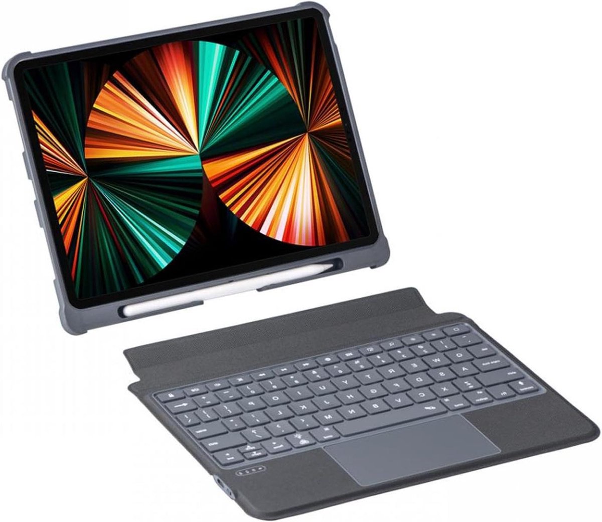 Toetsenbord Behuizing - Tablet Cover - Productief Werken - Met Touchpad - 109 Inch - Zwart