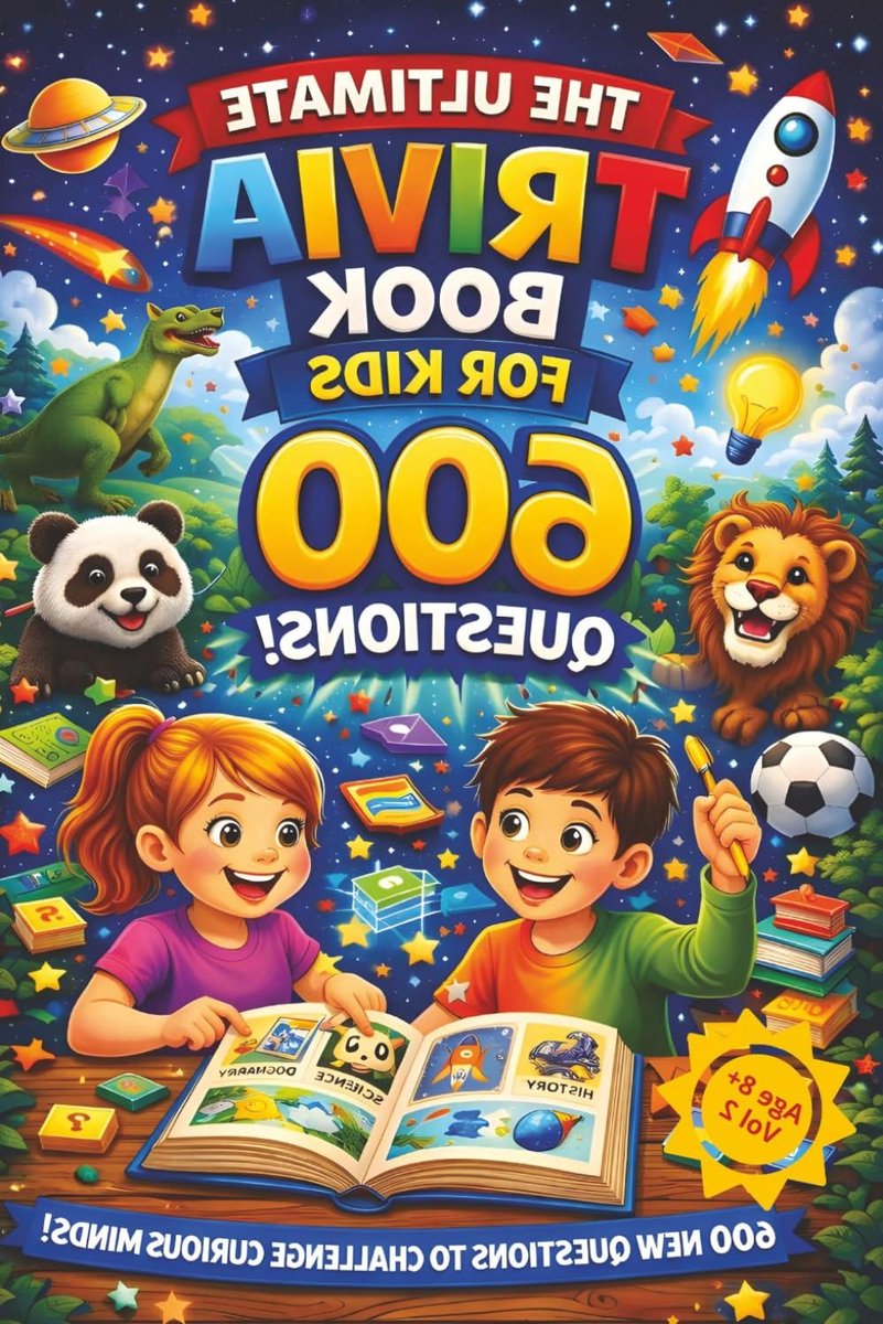 Trivia Boek - Vragenboek Kinderen - Kennis Testen - 600 Nieuwe Vragen - 141 Pagina's - Niet gespecificeerd