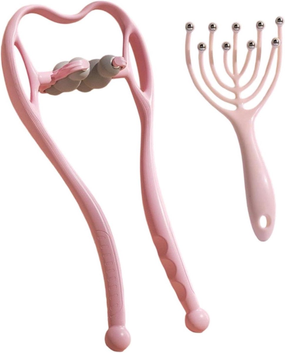 Nek Massager - Schouderrelaxer - Spierontspanning - Zes massageballen - 37 x 18 cm - Zwart