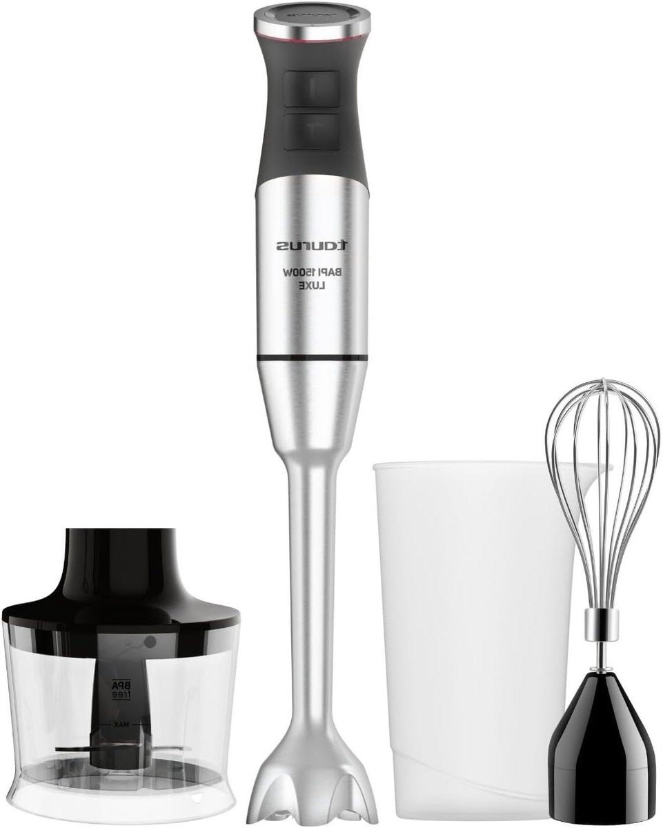 Staafmixer Set - Keukenmixer - Eten Bereiden - 1500W Kracht - 700ml Cup - Zwart