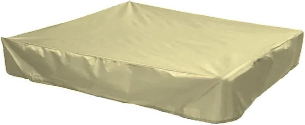 Zandbak Afdekking - Beschermhoes Zandbak - Zandbak Beschermen - Waterdicht Ontwerp - 120x120x20cm - Beige