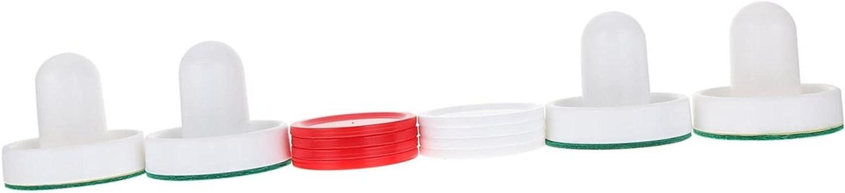 Air Hockey Accessoires - Pucks Paddles - Tafelspel Onderhoud - Compleet Pakket - 2 Sets - Diverse Kleuren