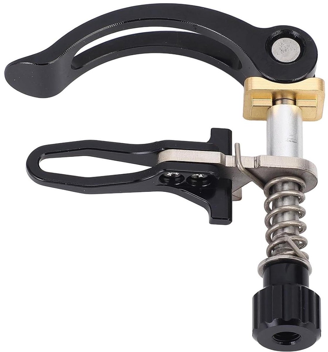 Zadelpenklem - Vouwfiets Klem - Fiets Zeker Zetten - Snelspanner Mechanisme - 318 mm Diameter - Zwart