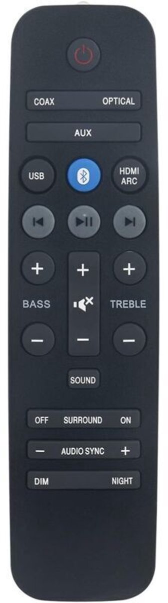 Vervangende afstandsbediening Geschikt voor de Philips HTL3140B soundbar