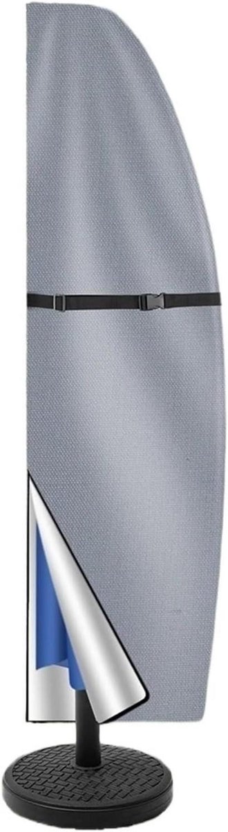 Parasolhoes - Beschermhoes Parasol - Parasol Beschermen - Waterdicht Oxford Materiaal - 205cm - Grijs