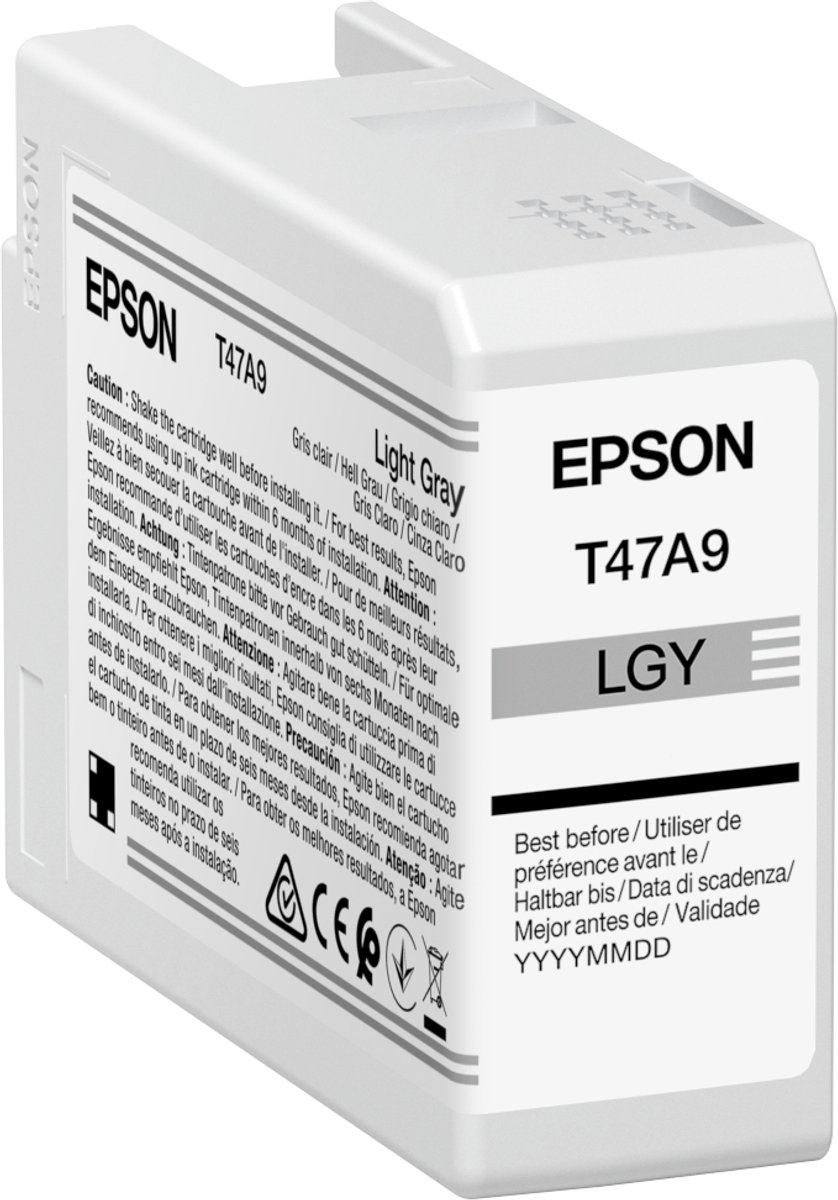 Epson T47A9 inktcartridge 1 stuk origineel lichtgrijs
