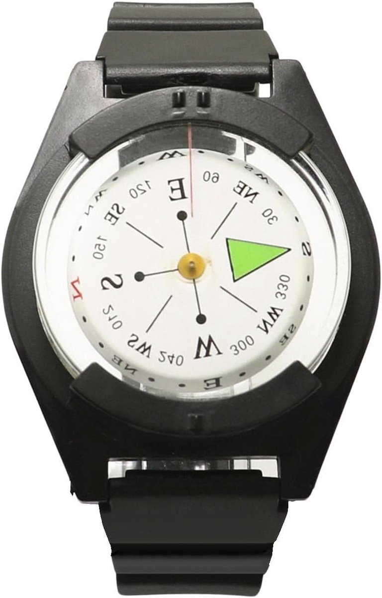 Kompas Armband - Survival Band - Outdoor Navigatie - Verstelbare Band - Compact Design - Zwart