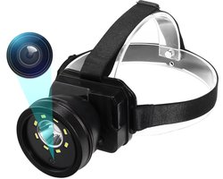 Waterdichte Outdoor Headset Videocamera – Op het Hoofd Gemonteerde Actie Camera met HD Opname, Lange Batterijduur, ABS Behuizing, Voor Kamperen, Fietsen en Sport