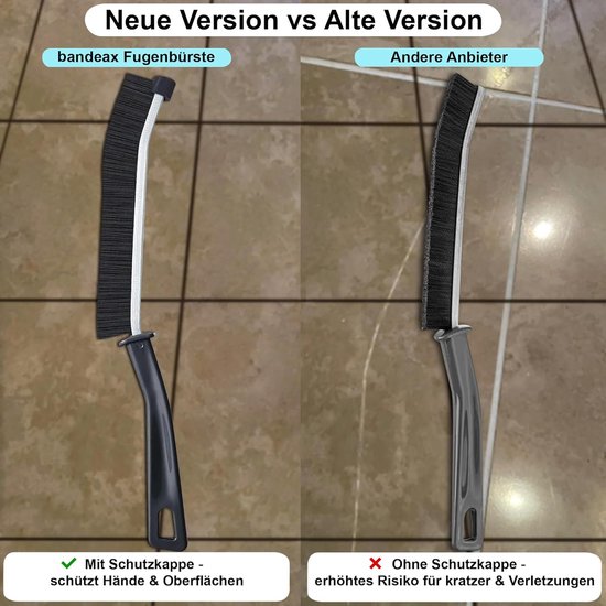 Grout Borstels - Reinigingsborstels - Badkamer Reinigen - Set van 6 - Stijve Borstels - Zwart — afbeelding 5