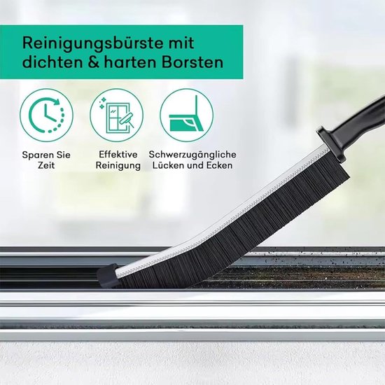 Grout Borstels - Reinigingsborstels - Badkamer Reinigen - Set van 6 - Stijve Borstels - Zwart — afbeelding 2