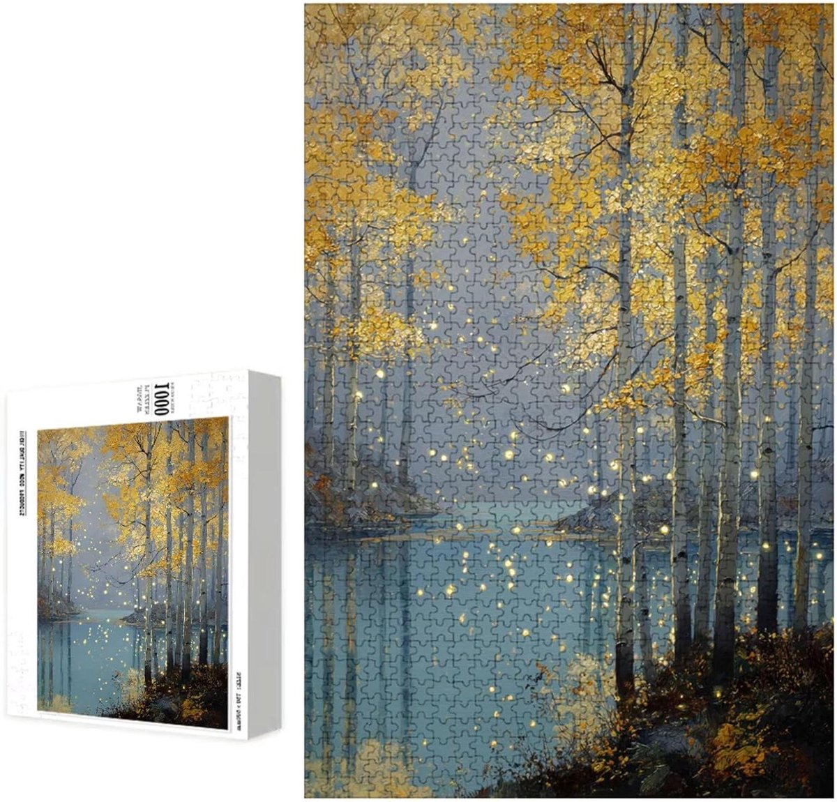 Houten Puzzel - 5000 Stukjes - Ontspanning Thuis - Precisie Gesneden - 181 x 105 cm - Geel Boom