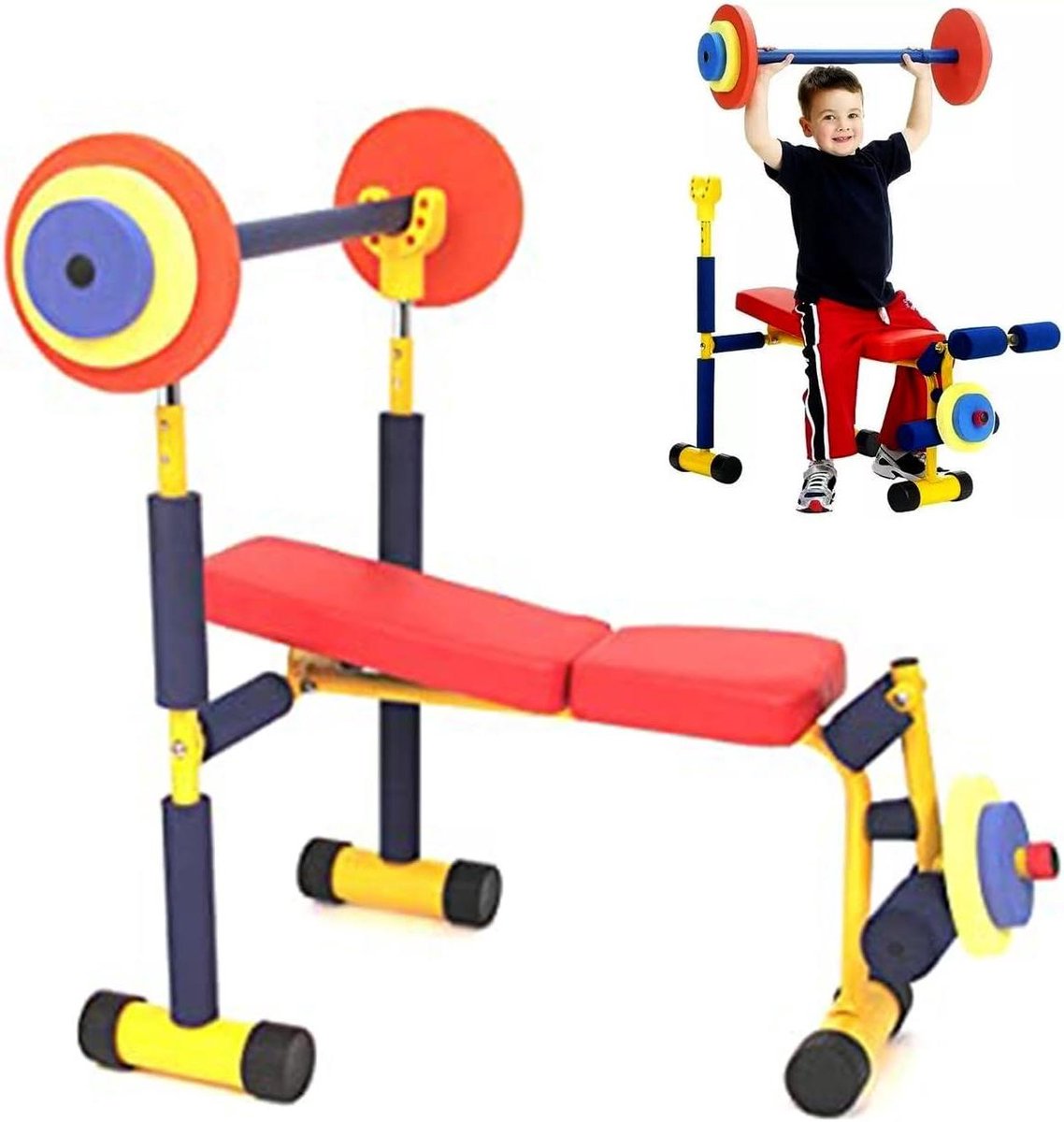 Kinder Hometrainer - Fitness Fiets - Binnen Trainen - Verstelbaar Zadel - 0-70 kg - Zwart