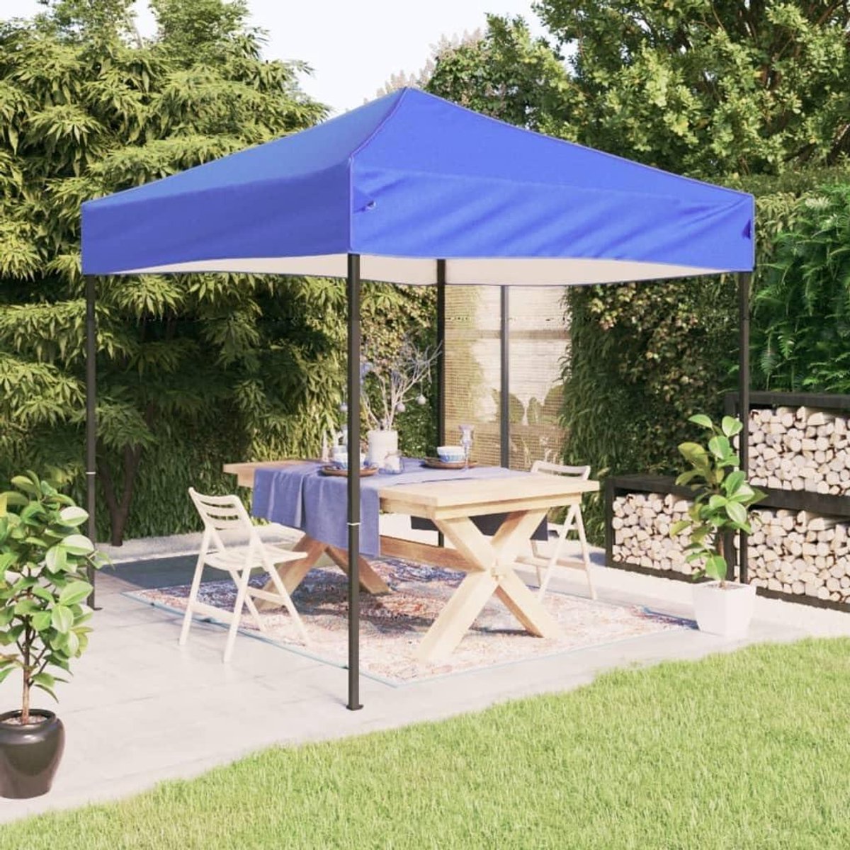 Opvouwbare Partytent - Feestdak Gazebo - Outdoor Evenementen - UV Waterafstotend - 3 x 3 Meter - Blauw