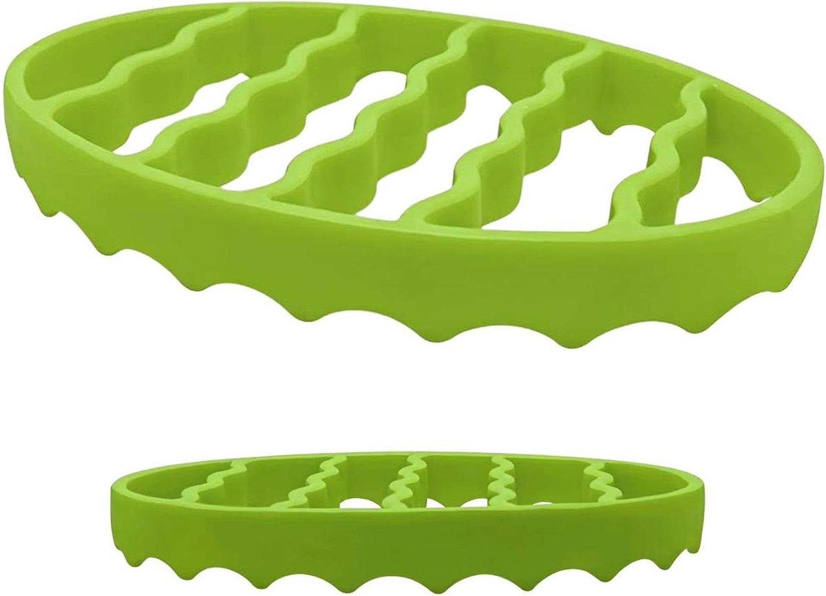 Siliconen Bakrek - Oven rooster - Gezond Koken - Vet Afvoerend Ontwerp - 17.3 x 20.1 cm - Groen