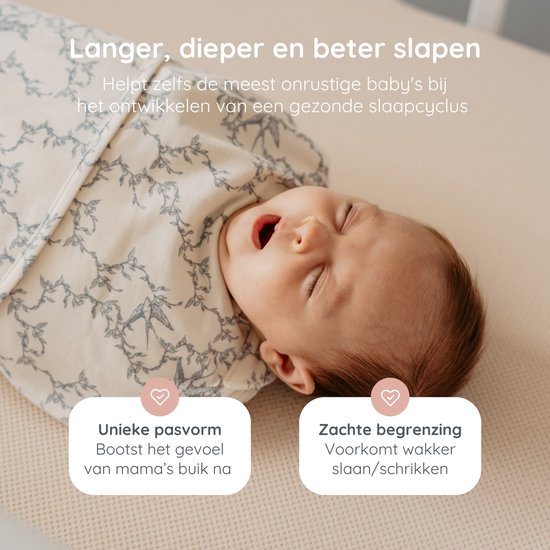 Puckababy Piep Inbakerslaapzakje baby (0-3m) - Swallows - Katoen TOG 0.5 van Puckababy — afbeelding 3