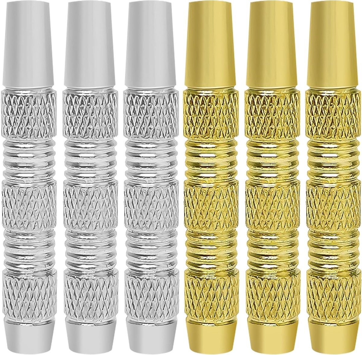 6 Stuks Vervangende Dart Barrel Accessoires, 16g Stalen Punt Darts, Knurled Grip voor Precisie en Comfort