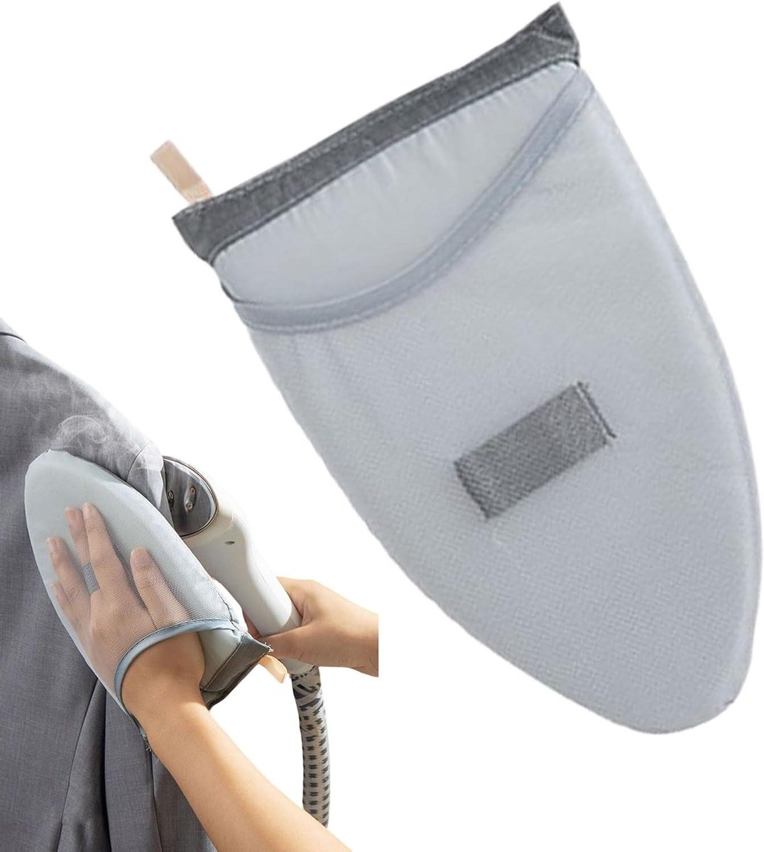 Stoom Handschoen - Strijk Hulp - Kleding Stomen - Waterdicht Ontwerp - 25x14cm - Grijs