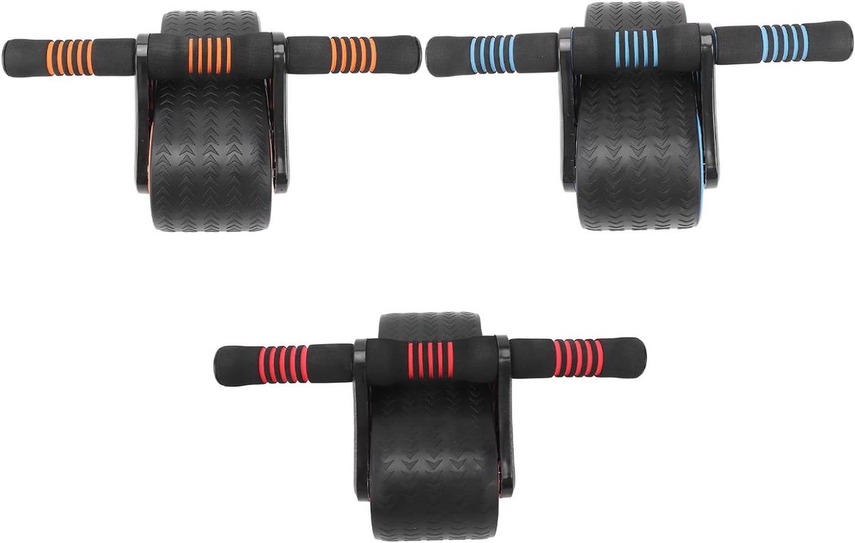 Buikspierroller - Core trainer - Kracht training - Automatische terugvering - 1.25 kg - Rood