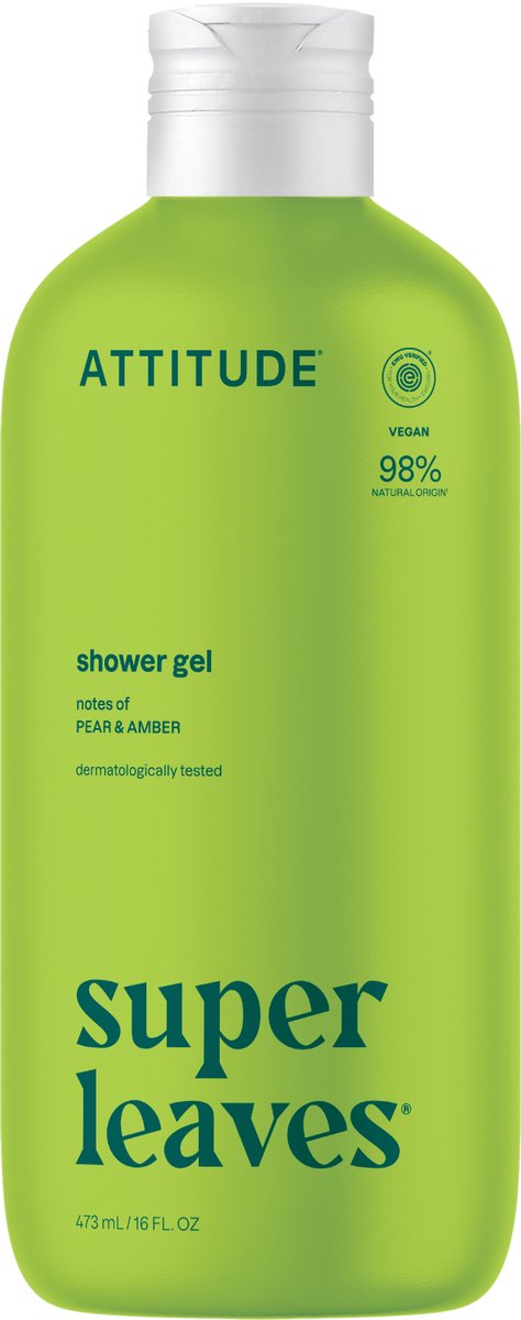Attitude - Super Leaves Shower Gel Soothing Pear & Amber - 473ml