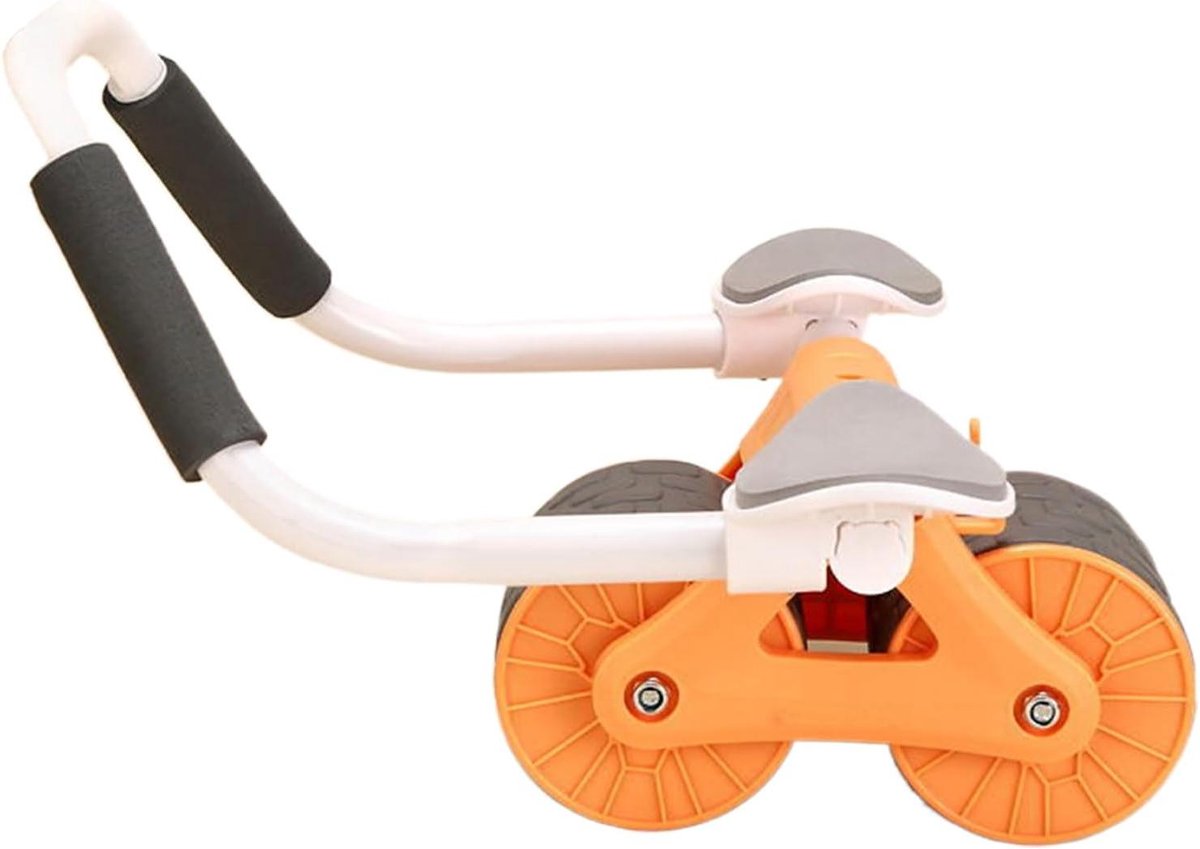 Buikspierwiel Trainer - Core Trainer - Kracht Training - Antislip Handgrepen - 32.5 cm - Oranje