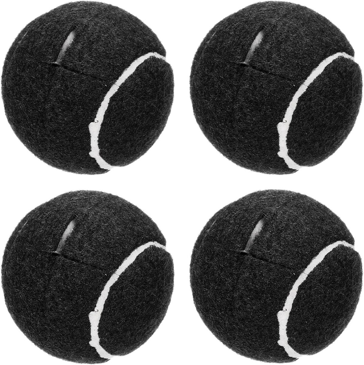 Tennisbal Accessoires - Meubeldopjes Beschermers - Vloeren Beschermen - Vooraf Ingeknipt - 4 Stuks - Zwart