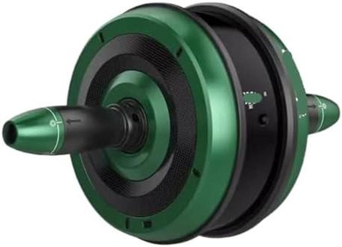 Buikspier Wiel - Core Trainer - Kracht Training - Automatische Rebound - 40cm - Groen