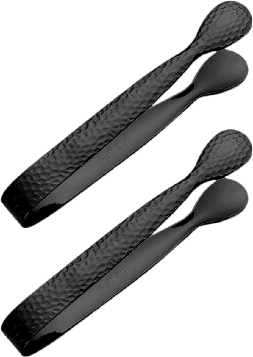 Suikertang Klein - Voorgerecht Clip - Snacks Serveren - Verstelbare Kromming - 11 cm - Zwart