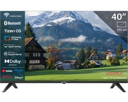 Koorui Tizen by Samsung Smart TV - QLED Full HD - 40 inch/102 cm - Streaming apps - AirPlay - Hotelmodus - HDMI x3, USB x2, CI+ - Tripple Tuner DVB-T/T2/S/S2/C - Frameless Design - Geassembleerd in Eindhoven - K40Q1FQ-T8