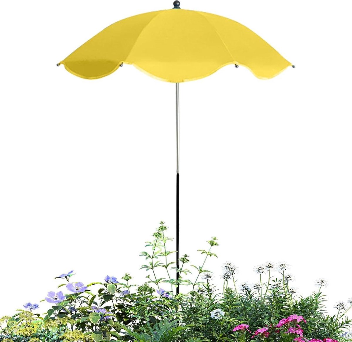 Planten Parasols - Zonbescherming - Buiten Tuinieren - UPF50+ UV Bescherming - 60 cm - Zwart