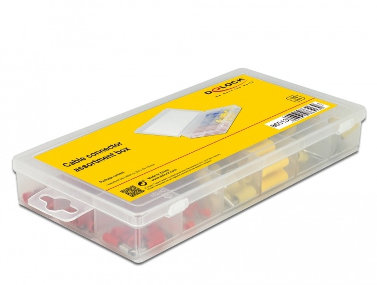 Kabelconnector assortiment doos 170 stuks gekleurd