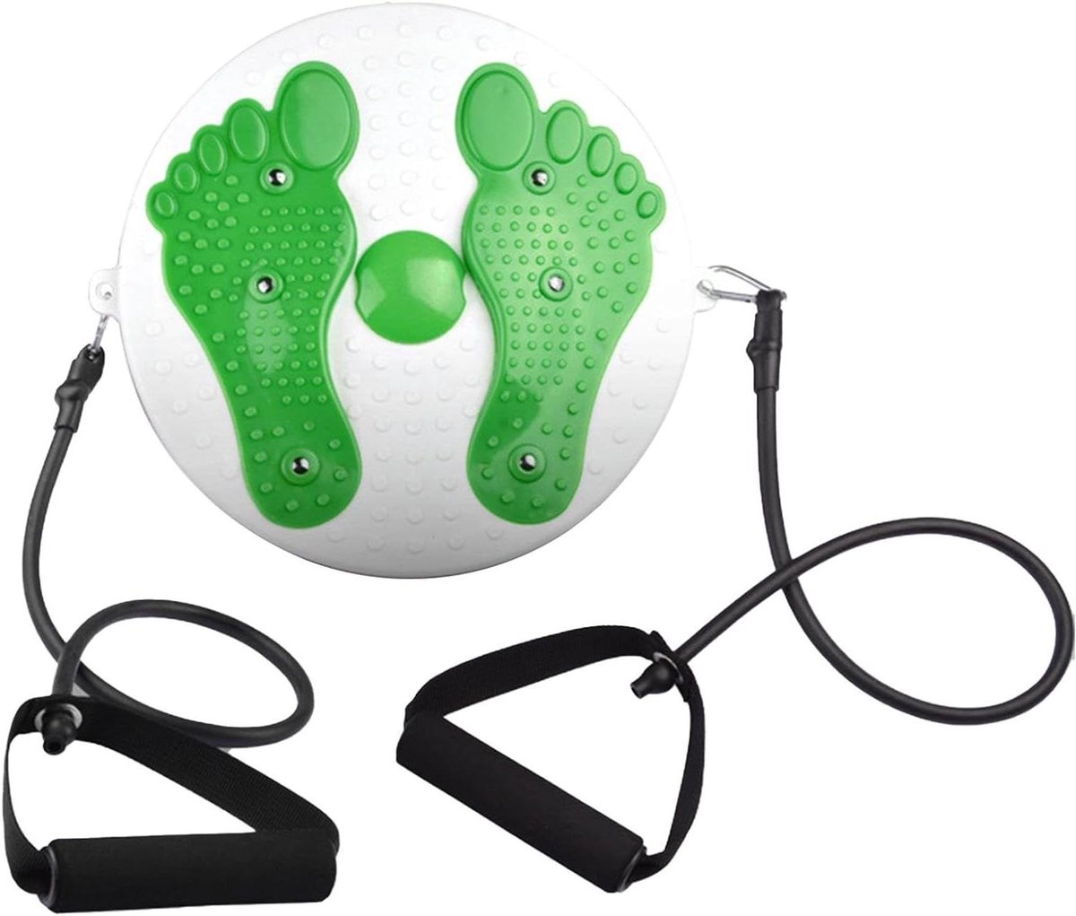 Twist Taille Schijf - Draaischijf Lichaamsvorming - Cardiovasculaire Training - Met Voetmassage - 28 x 28 x 5 cm - Groen