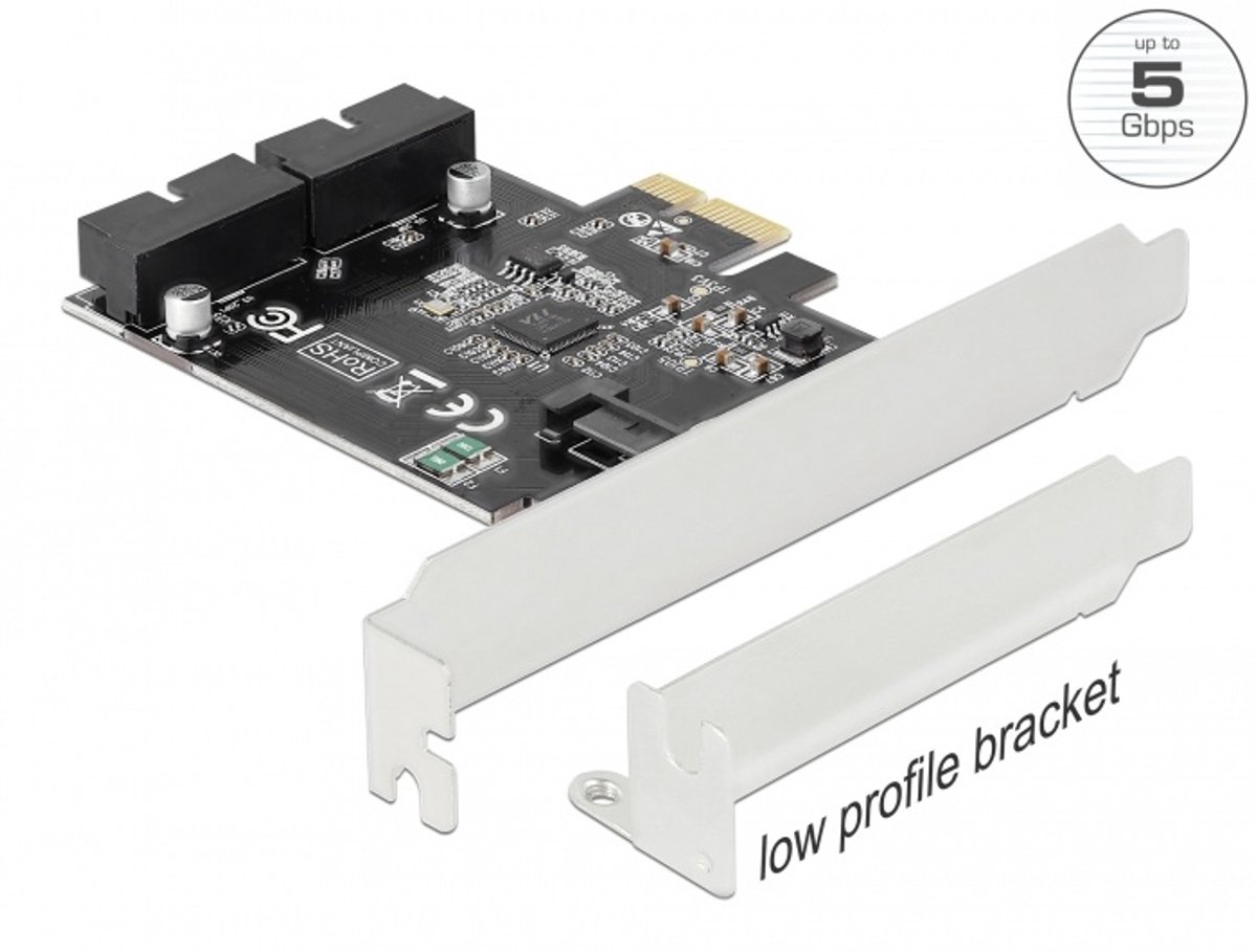 Delock PCI Express Card to 2 x internal USB 3.0 Pin Header