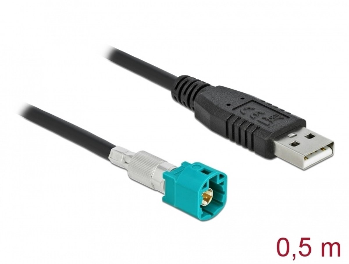 Kabel HSD Z man naar USB 2.0 Type-A mannelijk 0,5 m