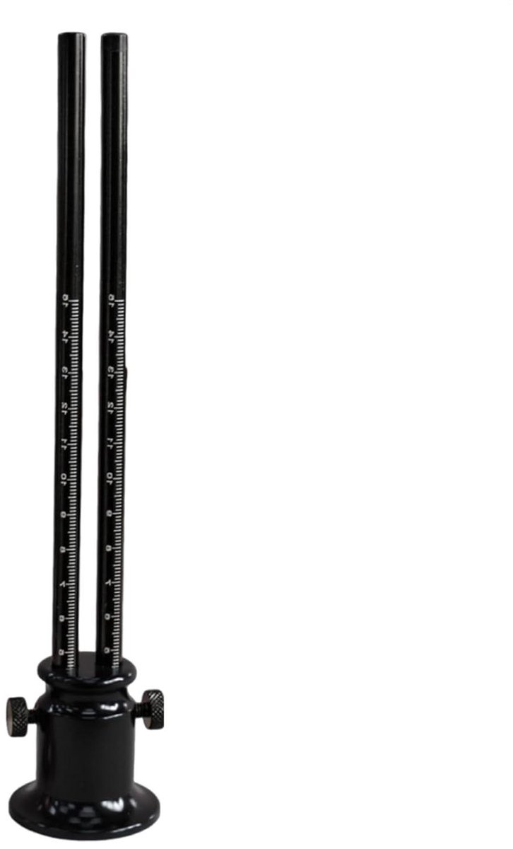 Houtmarkeringsmeter - Markeringsliniaal - Nauwkeurig Markeren - Dubbele Schalen - 25 cm - Zwart